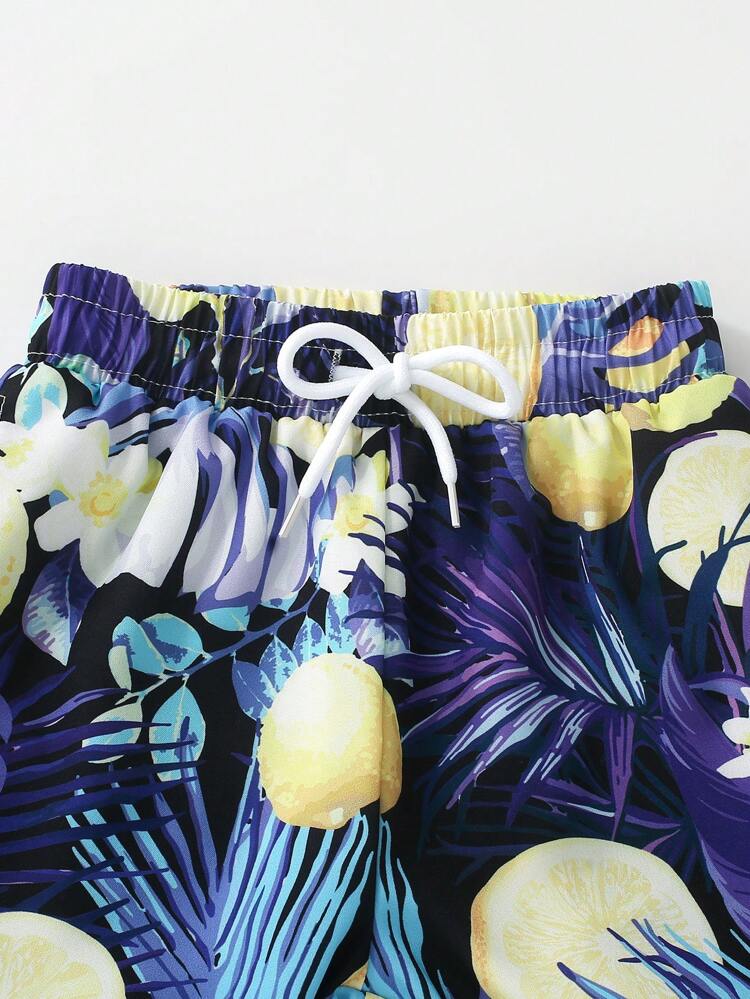 Young Boys' Tropical Print Beach Set