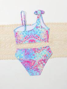 Bộ bikini in hình bướm thời trang cho bé gái và quần bơi đi biển mùa hè - Nhiều màu - Xem 4