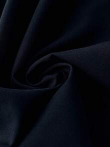 SHEIN CURVE+ Plus Size Button Down Sleeveless Shirt With Collar Patchwork - Navy Blue - View 5