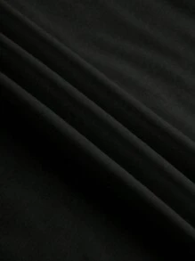 Manfinity Homme 男士寬鬆字母印花圓領無袖休閒背心上衣 - 黑色 - 查看 3