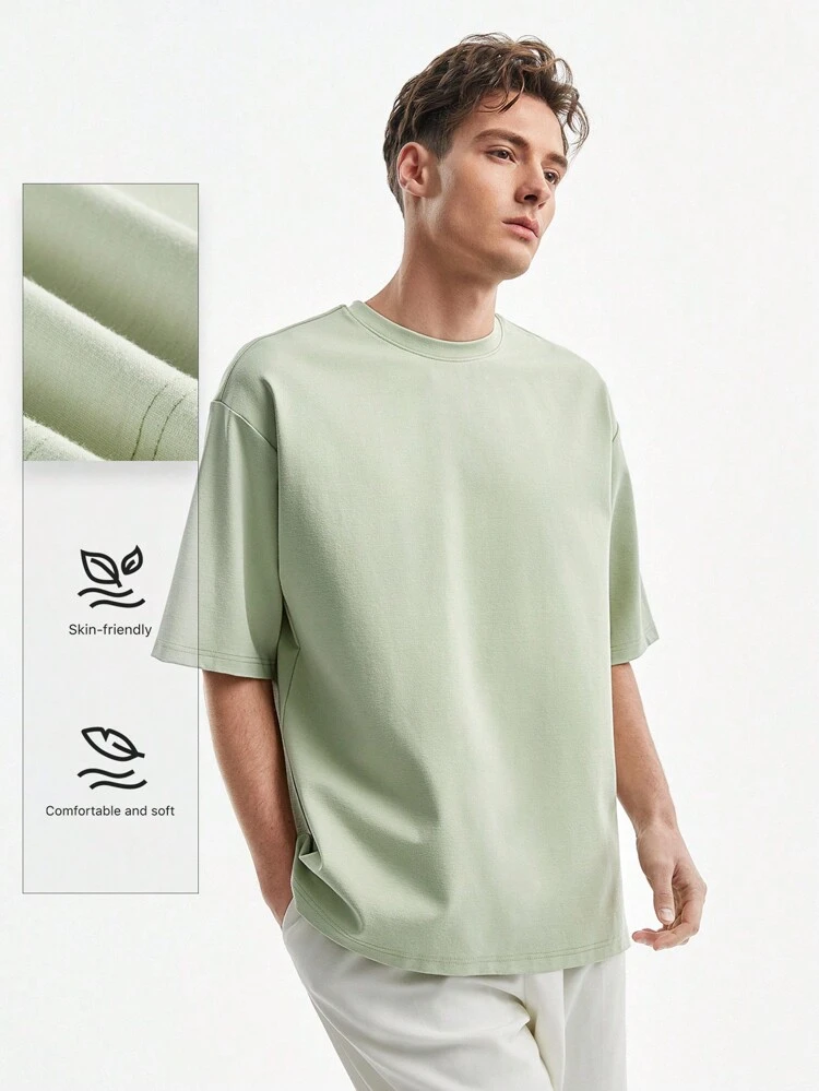 Easy Care Knit Casual Short Sleeved T-Shirt