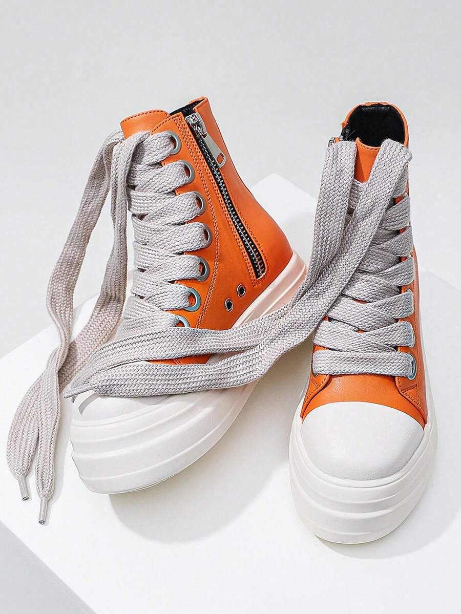 Alan Vincent New Style Women Boots Thigh High Boots Women LaceUp Zip