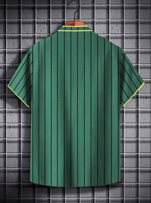 Manfinity Sporsity Heren Korte mouwen Kleurblok Tekst Shirt
