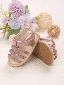 1双全新经典网眼软底凉鞋，适合0-1岁婴儿 - 粉色 - 查看 2