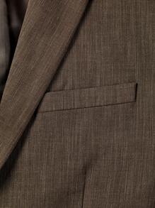 AKNOTIC Business Casual Lyocell Easy Care Men's Business Blazer, For Fall Winter - Brown - View 6