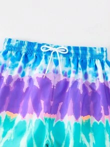 Shorts de playa para niños preadolescentes con estampados de logotipos - Multicolor - Ver 4
