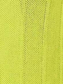 Zolique Women's Fluorescent Green Bodycon Sweater Dress With Side Slits And Spaghetti Straps - Green - View 7