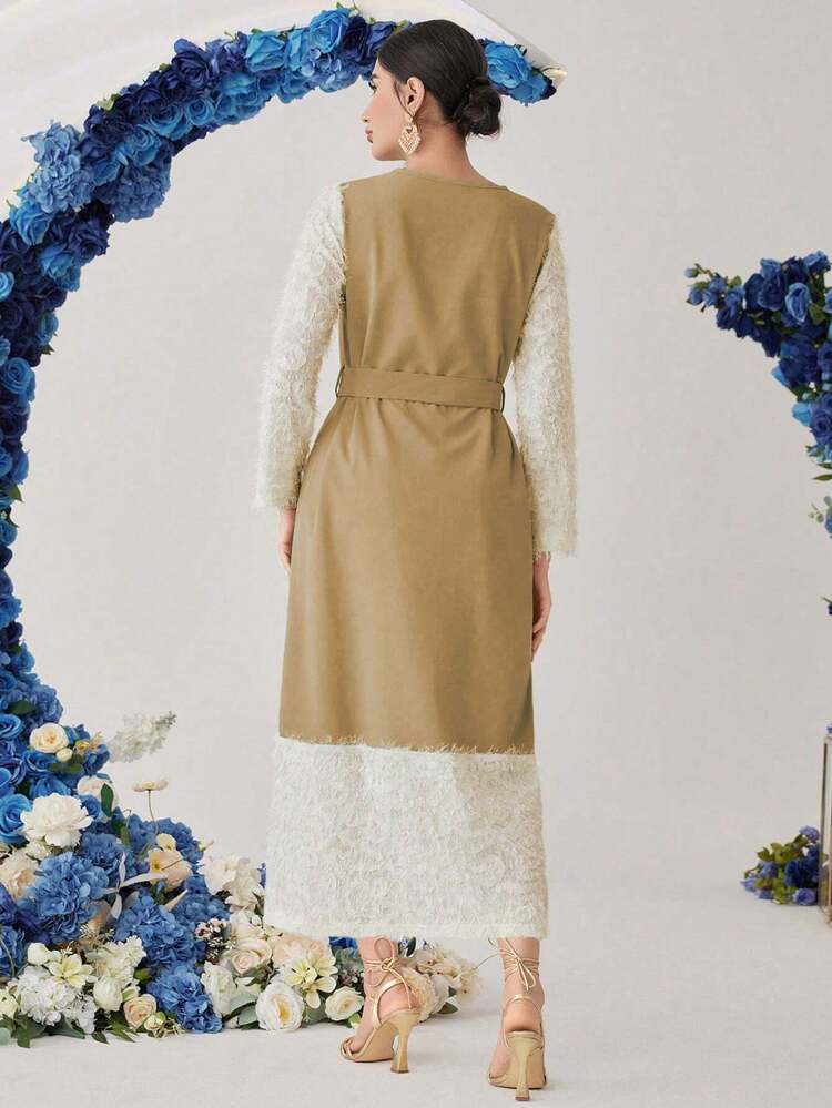 Women's Loose Sleeveless Casual Arabian Long Shirt Kaftan Jalabiya Dress