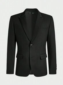 AKNOTIC Business Casual Jachetă de costum casual împletită pentru nuntă