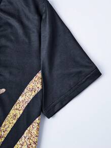 Lyxana Vestido maxi de mujer tipo sirena con bloque de color y estampado de plantas con escote en V