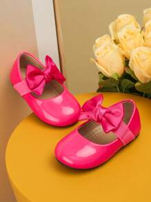 Fashionable Kids' Flat Shoes New Girl Shoes For Little Girl Baby Bow-Knot Autumn Shoes