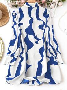 EMERY ROSE Ladies' Floral Print Full Sleeve Shirt, Suitable For Spring And Summer - Blue - View 2