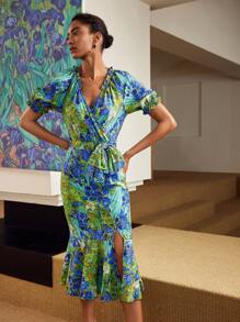 MOTF PREMIUM 全印花斜裁裙 - 彩色 - 查看 9