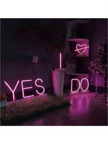 1pc Pink 26 Letter Neon Light With Stand DIY Name Sign Wedding Party Alphabet Number LED Night Lamp For Bar Advertising Logo Decor