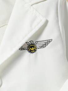 Set de 4 bucăți pentru bebeluși, în stil gentleman, inclusiv cravată, cămașă, vestă de costum și pantaloni, potrivite pentru ocazii drăguțe, casual, elegante și de petrecere primăvara/vara