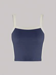 Chiquease 女士對比綁帶背心上衣(3入組) - 彩色 - 查看 5