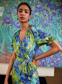 MOTF PREMIUM 全印花斜裁裙 - 彩色 - 查看 7