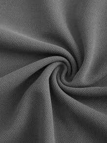 Manfinity Homme Men's Striped Short Sleeve Polo Shirt - Dark Grey - View 7