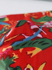 Men's Chinese Style Floral Printed Boxer Shorts - Multicolor - View 7