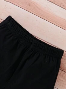 Em bé Con trai Dễ thương Khủng long Ngắn tay Áo thun Và Bộ quần short - trắng - Xem 3