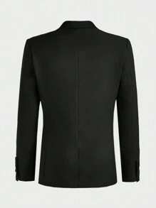 AKNOTIC Business Casual Jachetă de costum casual împletită pentru nuntă