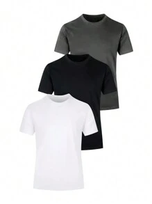 T-Shirts Hommes Casual Blocs de couleur