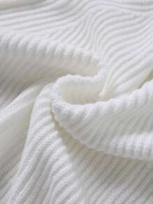 קרדיגן סריג מצולע בצבע אחיד למידות גדולות - שחור - ראה 3