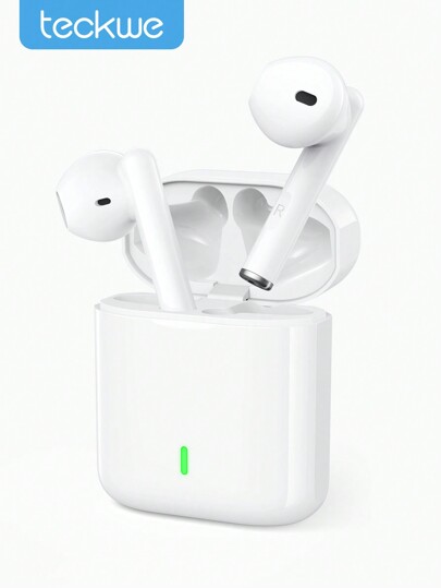 Teckwe Wireless Earbuds, 5.2 Smart Noise-Proof Low Latency Low Power Consumption In-Ear Earphones Compatibility With Android Phone Laptop