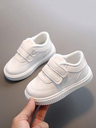 Kids' Spring And Autumn New White Sneakers For Boys And Girls, Outdoor Casual Sports Shoes For Toddlers And Infants