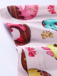 Men's Comfortable Donut Print Boxer Briefs - White - View 7