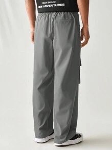 Manfinity VCAY 男士寬鬆款編織休閒貨物褲,多口袋式