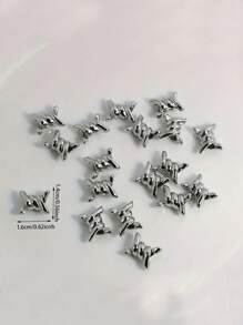 ROMWE 6 pezzi Nodi a 6 spine stile gotico - Accessorio per decorazione e artigianato domestico, decorazione fai-da-te per scarpe, accessori per scarpe Y2K carini per primavera/estate, Ognissanti