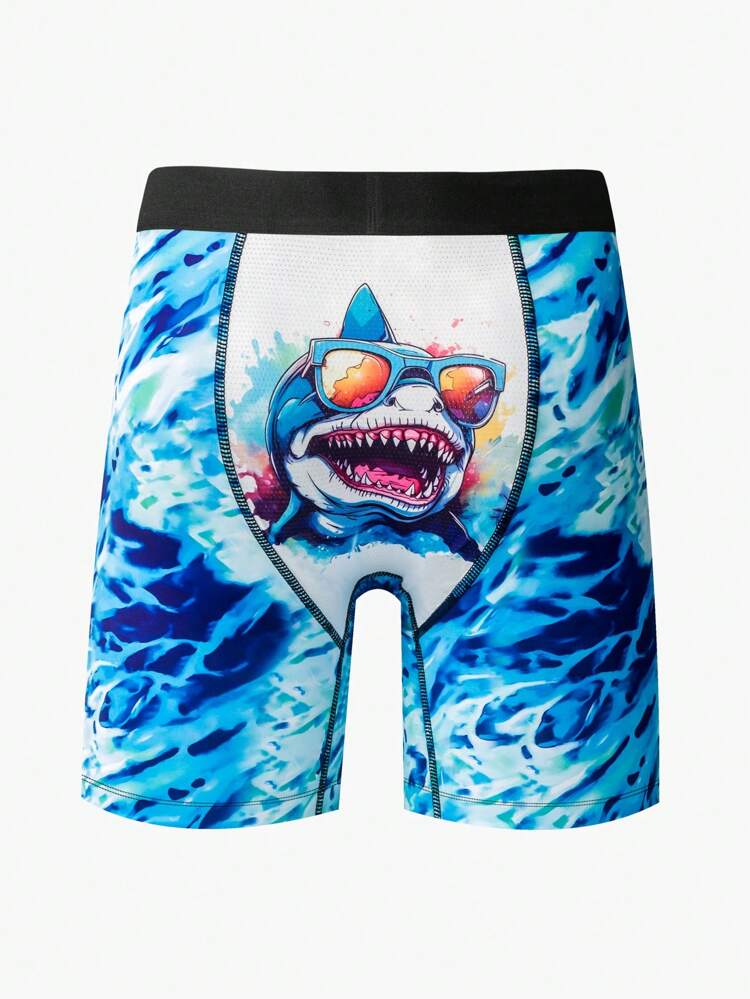 Men's Shark 3d Digital Printed Boxer Briefs (3pcs Combination)