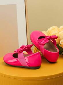 Fashionable Kids' Flat Shoes New Girl Shoes For Little Girl Baby Bow-Knot Autumn Shoes