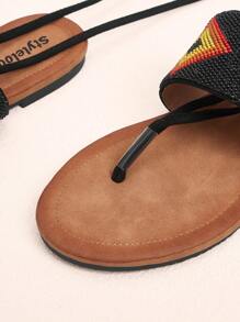 Styleloop Sandálias Rasteiras Femininas da Moda com Strass Estilo Novo e Elegante para Férias na Praia no Verão, de Verão de Sapatos de Férias