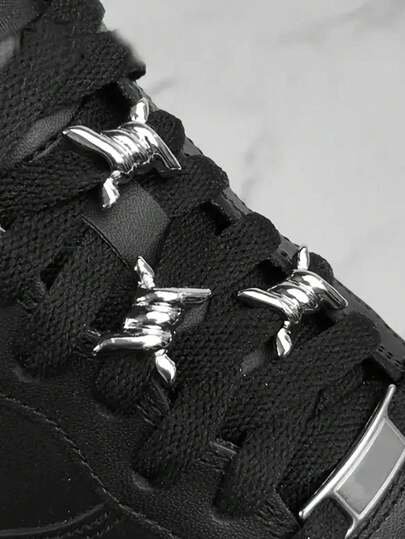 6 pièces Nœuds gothiques à 6 épines - Décoration maison DIY et accessoire d'artisanat, décoration de chaussures DIY, accessoires de chaussures mignons Y2K pour le printemps et l'été, Halloween