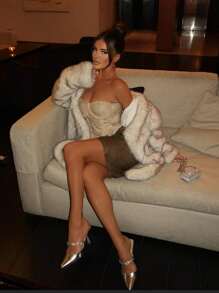 CUCCOO SZL Woman Shoes Fashion Point Toe Silver High-Heeled Pumps For Spring And Summer - Silver - View 4