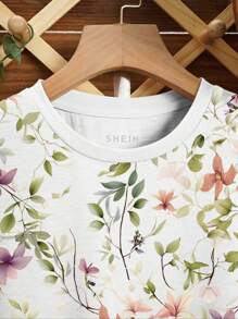 INAWLY Women's Rural Style Short Sleeve T-Shirt, Summer - White - View 4
