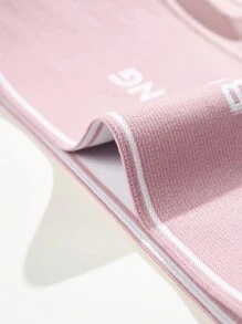 Đồ họa Chữ cái Eo cao Quần lót định hình - Màu Hồng baby - Xem 6