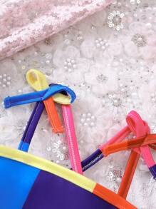 Em bé Cô gái vui tươi Cầu vồng Dây đeo Váy công chúa Cho mùa hè ( Màu sắc tùy ý ) - Nhiều màu - Xem 4