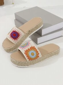 Women's Bohemian Style Flat Sandals, New 2024 Ladies' Slippers - Apricot - View 8