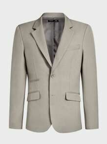 AKNOTIC Business Casual Easy Care Summer Woven Business Blazer, For Fall Winter