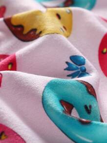 Men's Comfortable Donut Print Boxer Briefs - White - View 4