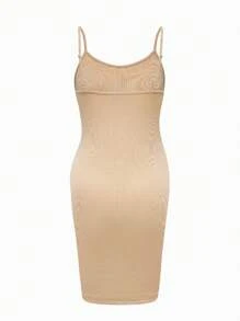 Modmama Maternity Summer Urban Casual Multicolor Tight-Fitting Spaghetti Strap Dress With Large Round Neckline
