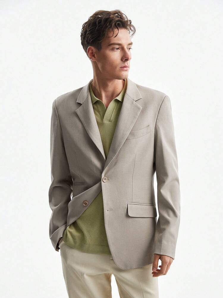 Easy Care Summer Woven Business Blazer, For Fall Winter