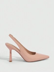 CUCCOO BIZCHIC Fashionable Classic High-Heeled Pumps For Women, Closed Toe At Front And Open At Back For Spring And Summer Vacation Shoes Summer Elegant Basics Business Casual Business Chic Spring Shoes Spring Break Easter