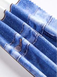 SHEIN Young Girl Music Festival Y2K Cool Street Party Iridescent Tank Top And Heart Flared Pants Set - Multicolor - View 7