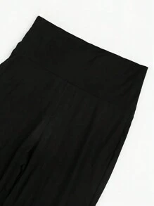 INAWLY Solva 女款夏季時尚純色修身短袖喇叭褲兩件套