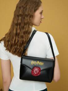HARRY POTTER X SHEIN Black Envelope Shoulder Bag, Gifts