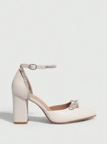 CUCCOO CHICEST 女士鞋高跟鞋夏季毕业高跟鞋舞会高跟鞋度假鞋夏季促销圣诞节秋季新年假期 - 白色 - 查看 7